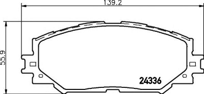 HELLA PAGID 8db355006861 -  Комплект тормозных колодок, дисковый тормоз